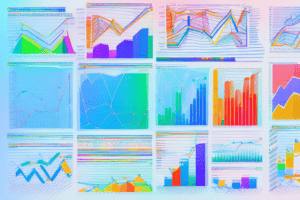 A colorful graph showing the different types of stocks and shares isas