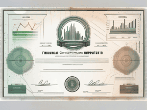 A large bond certificate with a zero imprinted in the middle