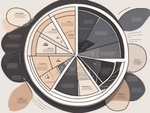 Various industry sectors represented as different sized pie slices on a pie chart