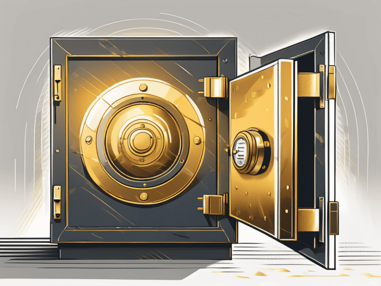 A safe or vault