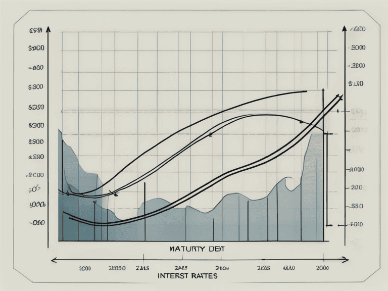 An ascending yield curve graph