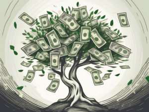 A tree with money growing on its branches