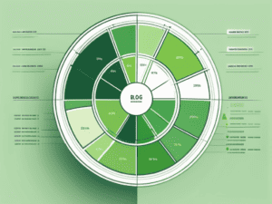 A pie chart divided into different sections