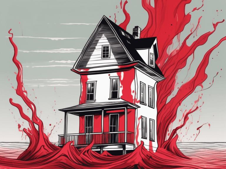 A sinking house in a sea of red ink