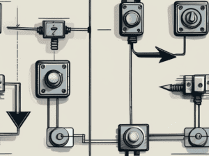 Various types of physical switches like a light switch