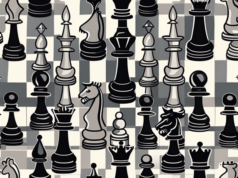 Various types of stocks represented as different shaped chess pieces on a chess board